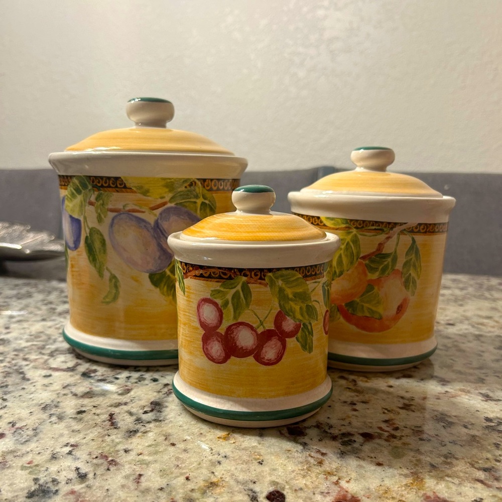 RARE ✨6 pcs NUWBURY Storage Canisters Set by Jay Import